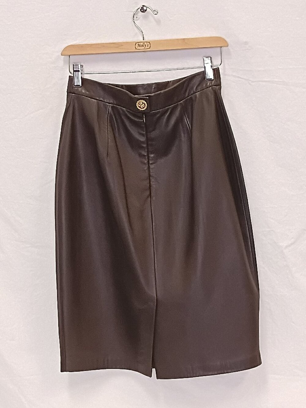 St John Leather Skirt